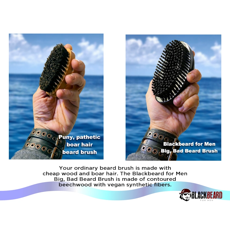 Blackbeard For Men Big Bad Beard Brush Comparison